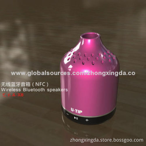 Portable Mini Wireless Bluetooth NFC Speaker with T-flash Card, 86 x 60 x 60mm Size